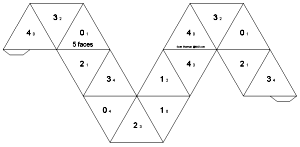 5 sided braided hexaflexagon