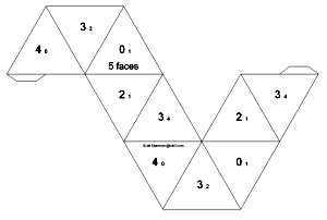 5 sided braided tetraflexagon