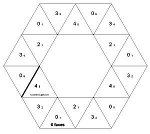 6 sided braided hexaflexagon
