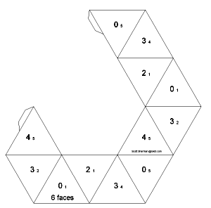6 sided braided tetraflexagon
