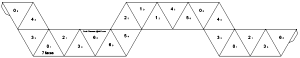 7 sided braided hexaflexagon