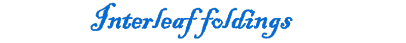 Interleaf foldings