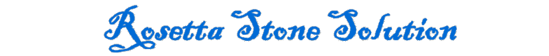 Rosetta Stone solution