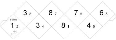 net for 5-faced pentagon point flexagon
