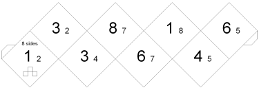 net for 5-faced pentagon point flexagon