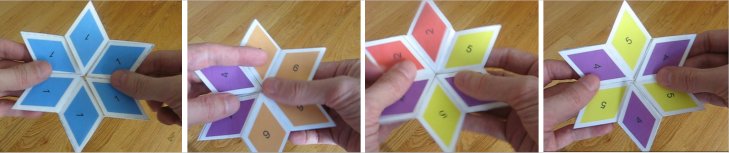 sample rhombus flexagons