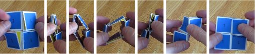 box bottom flex on a square tetraflexagon