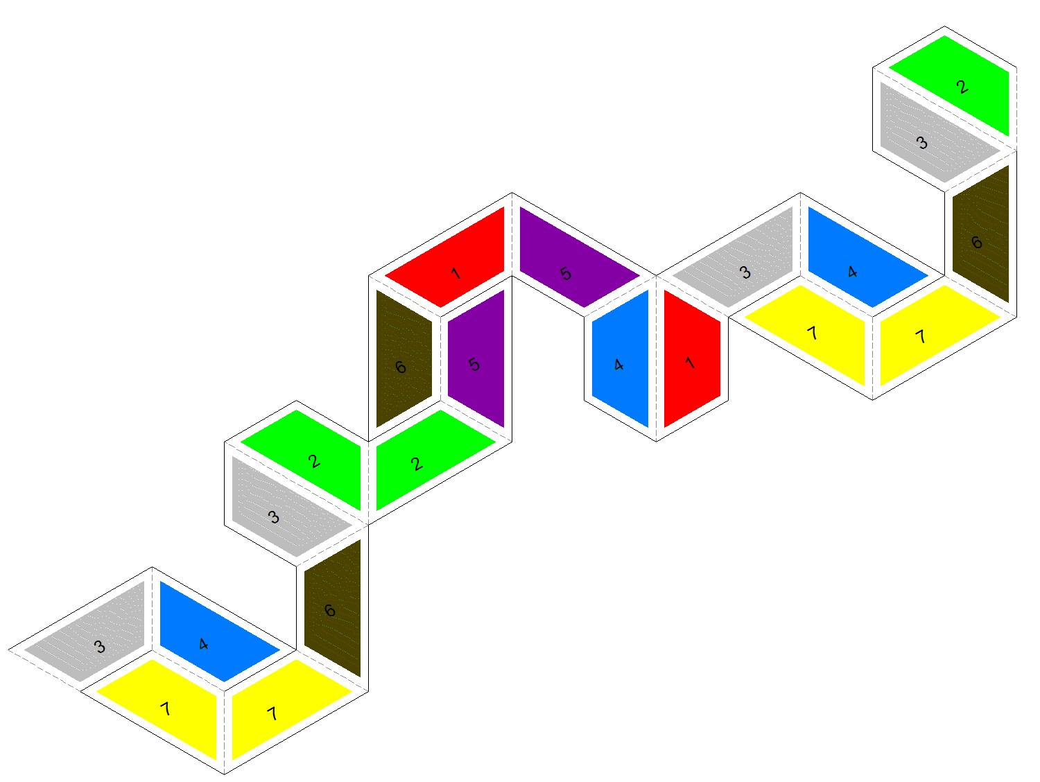 trapezoid-flexagon