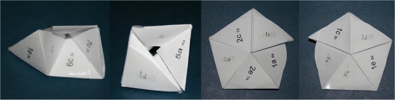 slot flex on 8 sided pentaflexagon