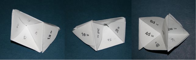 slot flex on 8 sided pentaflexagon