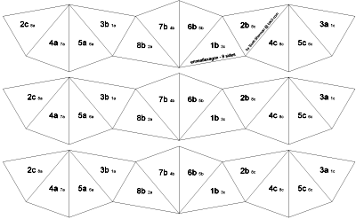 net for enneaflexagon with 8 sides