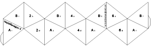 net for heptaflexagon with 4 sides