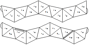net for heptaflexagon with 8 sides