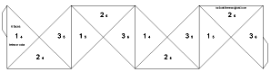 net for silver octaflexagon with 6 sides