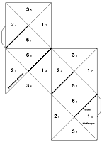 net for silver tetraflexagon with 8 sides